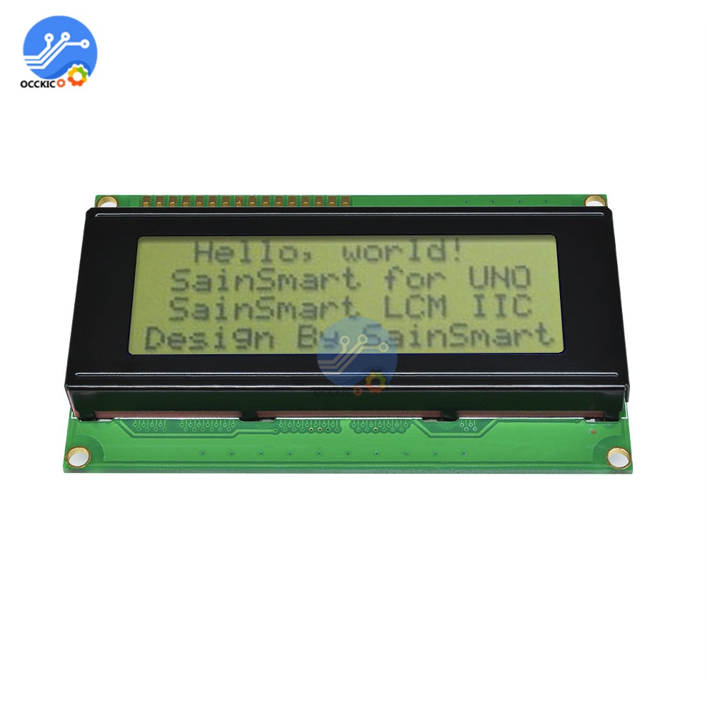 Lcd2004 Iici2c Lcd Screen Display 2004 20x4 5v Yellow Screen Lcd2004 Iic I2c For Arduino Diy 4245