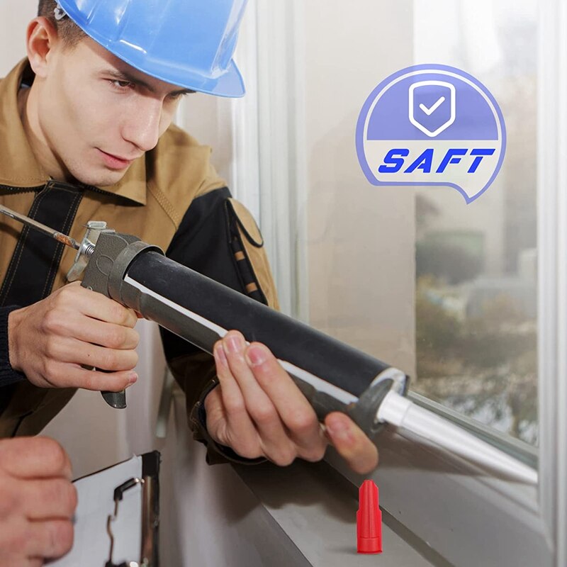 -30 Pairs Kalefateren Nozzles Caps Set Plastic Wit Kalefateren Nozzles En Rood Kalefateren Caps Nozzle Caps Lijm Kit tool