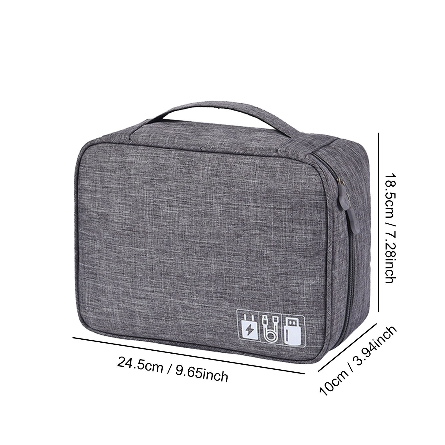 Besegad Waterproof Electronic Organizer Bag Travel Data Cable Storage Bag For Digital USB Gadget Hard Drive Case Cosmetic Makeup