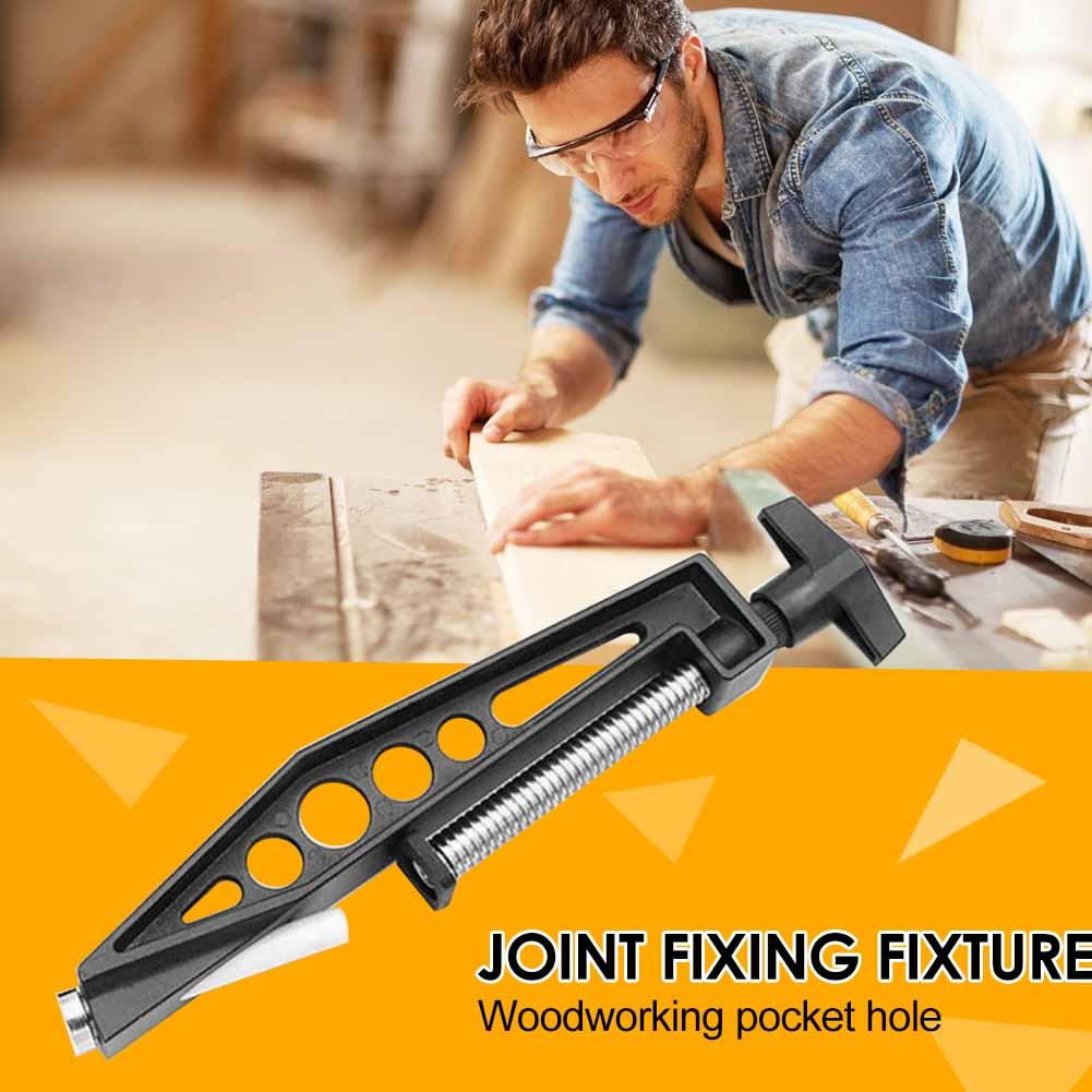 Woodworking Pocket Hole Joints Fixed Clamp Slant Hole Easy To Deform When Clamping The Workpiece Pull Clip Slant Hole Clamp