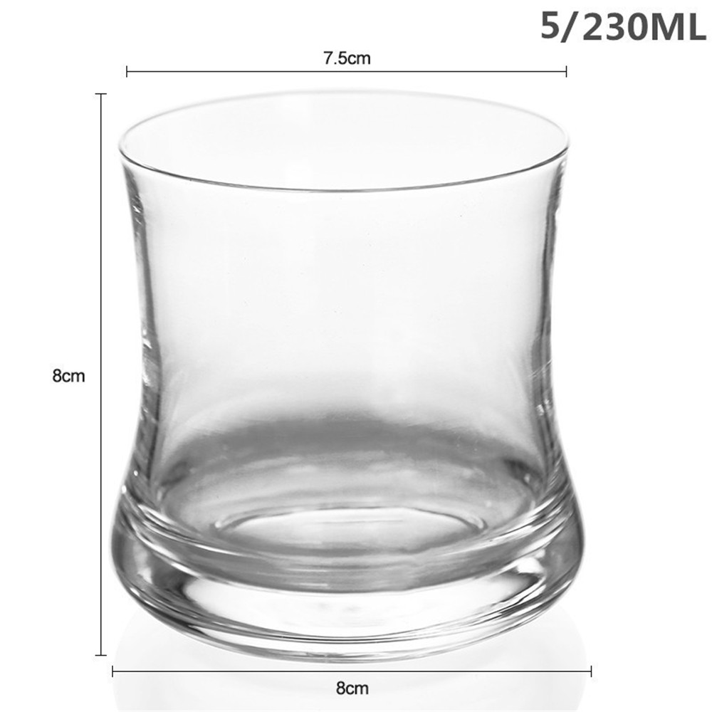 Vaso de whisky , copa de vino sin plomo, Copa con ala inferior gruesa para beber agua y cerveza, para casa, Bar, , de boda: 5-230ML