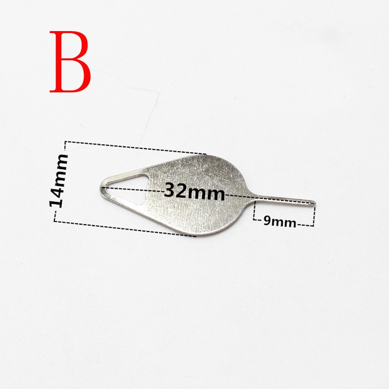 100Pcs/lot Metal Universal Sim Card Tray Pin Ejecting Removal Needle Opener Ejector For Mobile phone