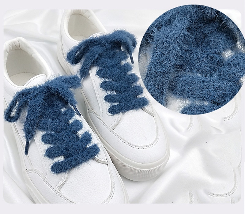 80 Cm/140 Cm Lengte 1 Cm Breedte Harige Oppervlak Schoenveters Vrouwen Mannen Zwart Geel Kleurrijke Lederen Sport Casual schoenen Veters