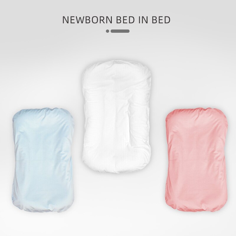 75*45cm Newborn Baby Portable Baby Nest Bed Newborn Bed for Boys Girls Cotton Soft Crib Breathable Baby Bassinet Children's Bed