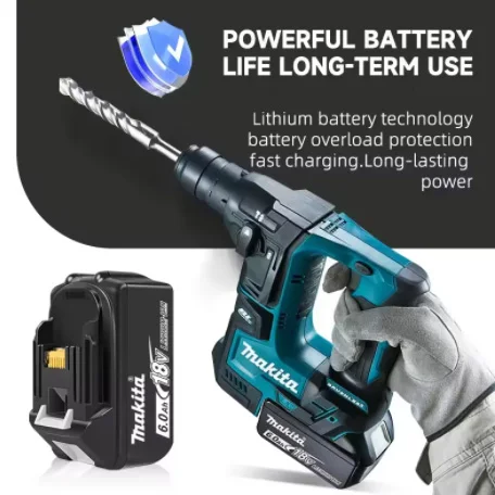 100%  originale makita 18v 6.0ah genopladelige batterier, egnet til makita  bl1830 bl1830b bl1840 bl1850b elværktøjsbatteri