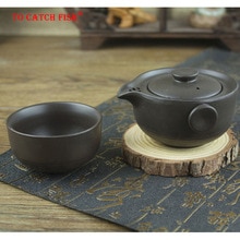 Ceramics black Tea set Include 1 Pot 1 Cup, Travel teapot gaiwan,Beautiful and easy teapot kettle,kung fu teaset