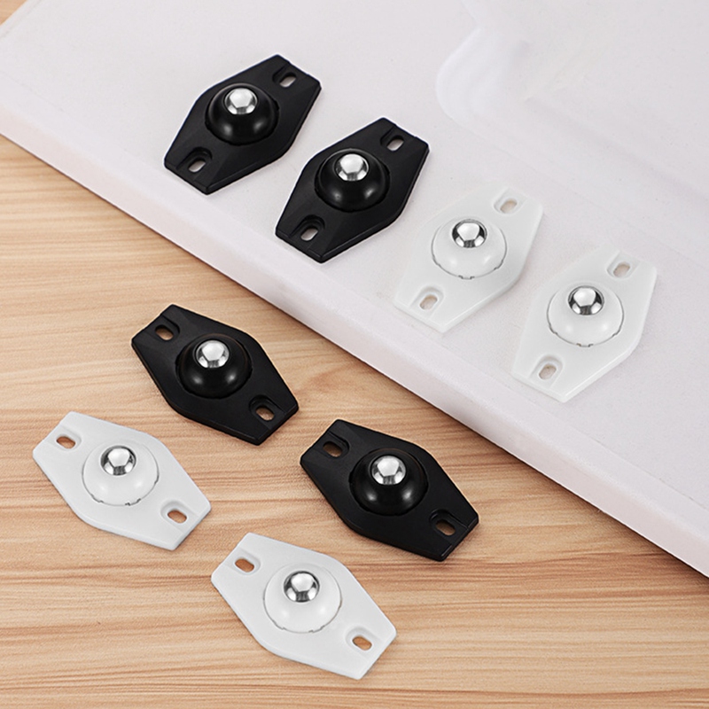 Self Adhesive Wheels For Storage Boxes 360 Degree Rotation Stainless Steel Pulley Ball Casters