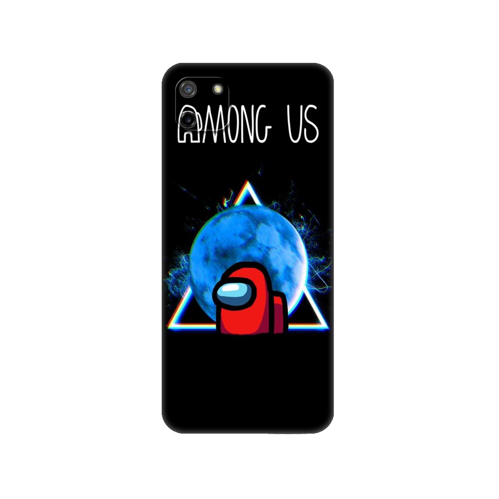 Czarna obudowa tpu do etui OPPO Realme C11 do Realme C 11 RealmeC11 powrót RMX2185 pokrowiec na zderzak wśród nas: 70378