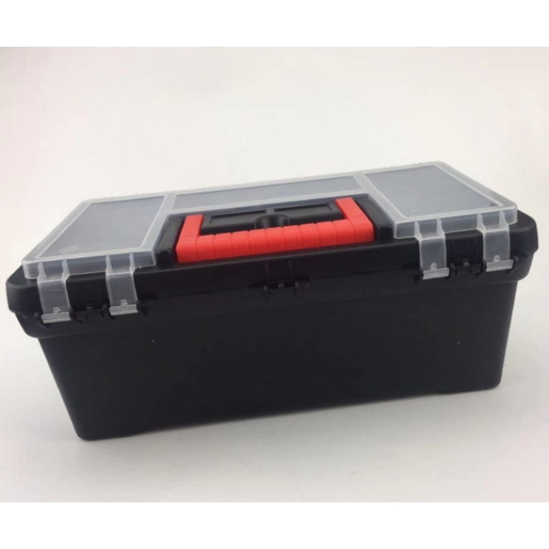 Boîte à outils Portable de 12.5 pouces, pour les composants d&#39;outils, les nécessités quotidiennes, boîte d&#39;électricien menuiserie, boîtier de pièces de quincaillerie domestique