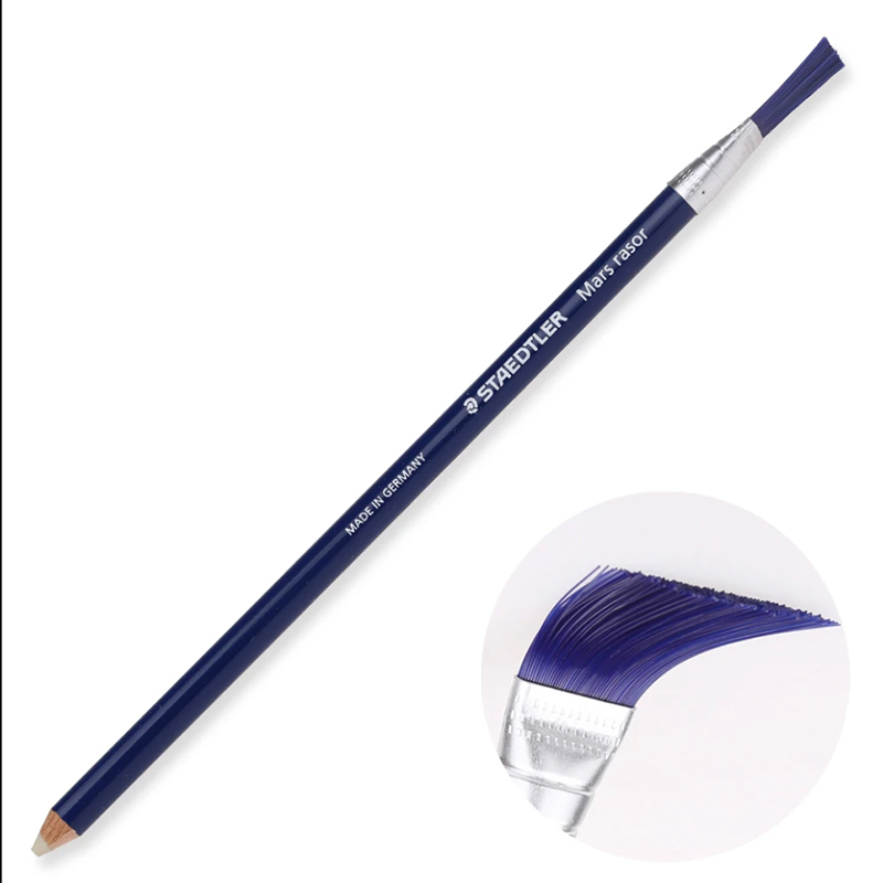 Staedtler 526 61 Mars Rasor Rubber Pencil Hard Eraser 3pcs/lot for Highlight Detail Correction Ballpoint Pen Drawing Supply