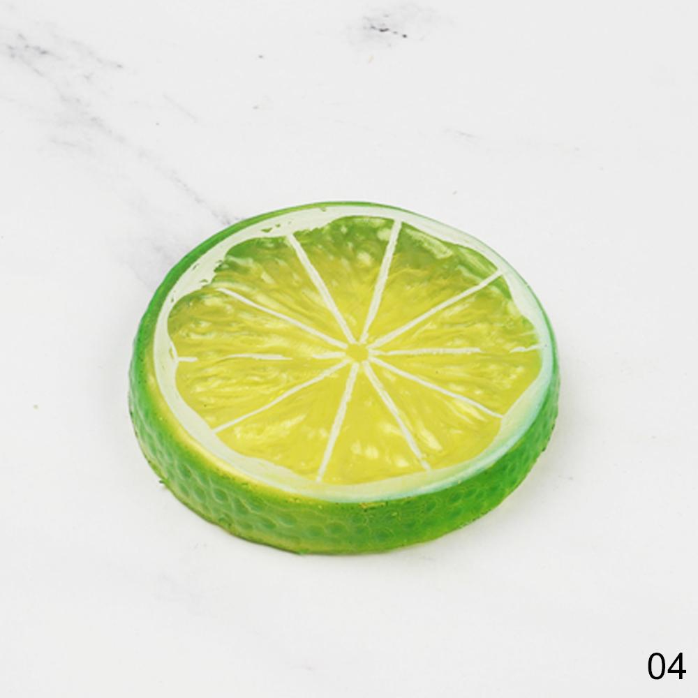 2Pcs Photography Props Simulation Fruit Slices &amp; Artificial Ice Cubes for Studio Photo Desktop Shooting Decoration Accessories: 04