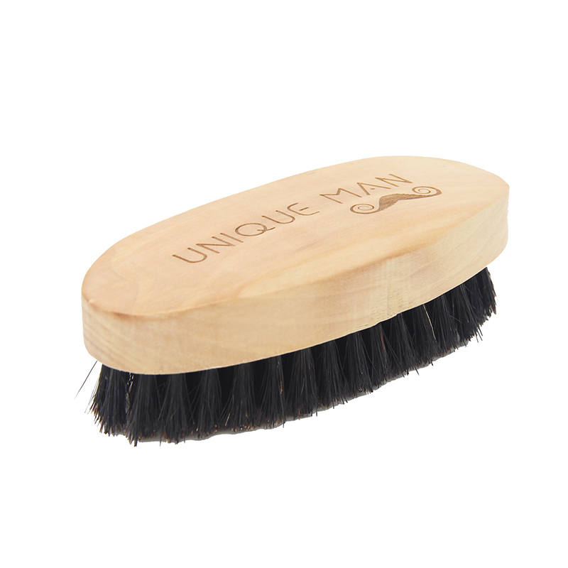 Natuurlijke Houten Varkenshaar Baard Borstel Voor Mannen Baard Snor Gezichtsbeharing Grooming Styling Vormgeven Handgemaakte Kam Borstel Mannelijke Kit