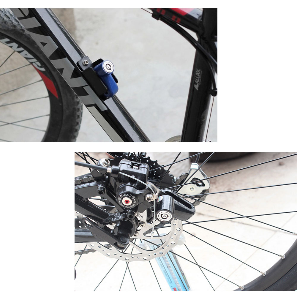 Security Protect Disc Brake Anti-theft Disk Disc Brake Wheel Rotor Lock For Scooter Motorcycle Alarm Lock Blue Black Red