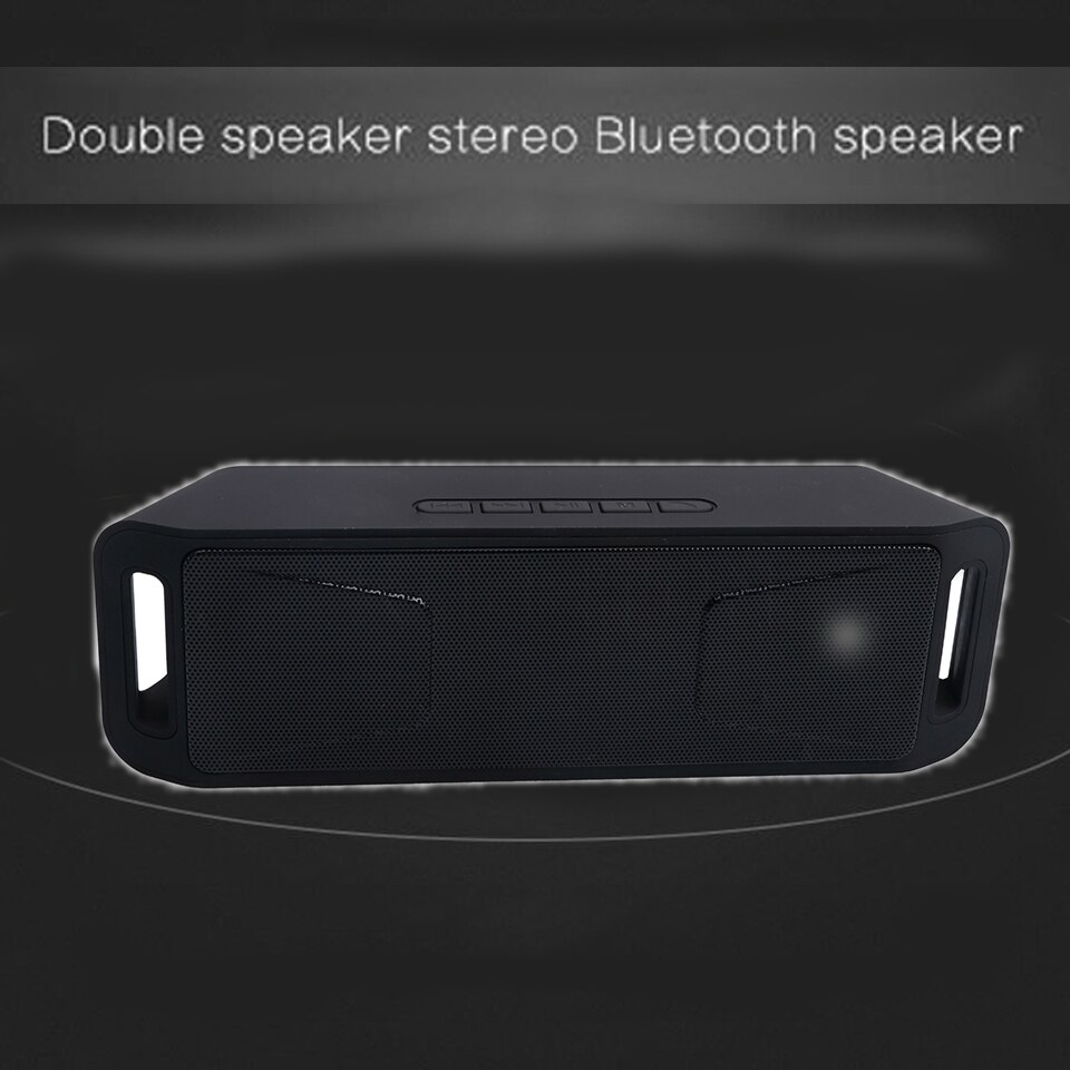 Auto Bluetooth Subwoofer Draadloze Bluetooth 4.0 Stereo Subwoofer Speakers TF USB FM Radio Ingebouwde Microfoon Dual Bass Klankkast