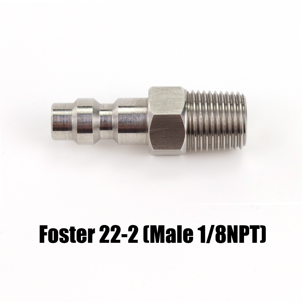 Adattatore per valvola per rubinetti per caricatore HPA per spina di disconnessione rapida Foster (tipo USA) per Air Soft WE KJW -Marui -KSC KWA