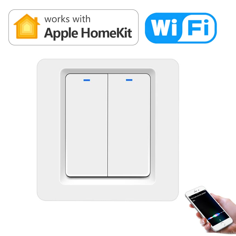 Smart Switch interruptor wifi Homekit Push Button 220V 110V 10A Timer Remote Control Setting Neutral Wire Is Required