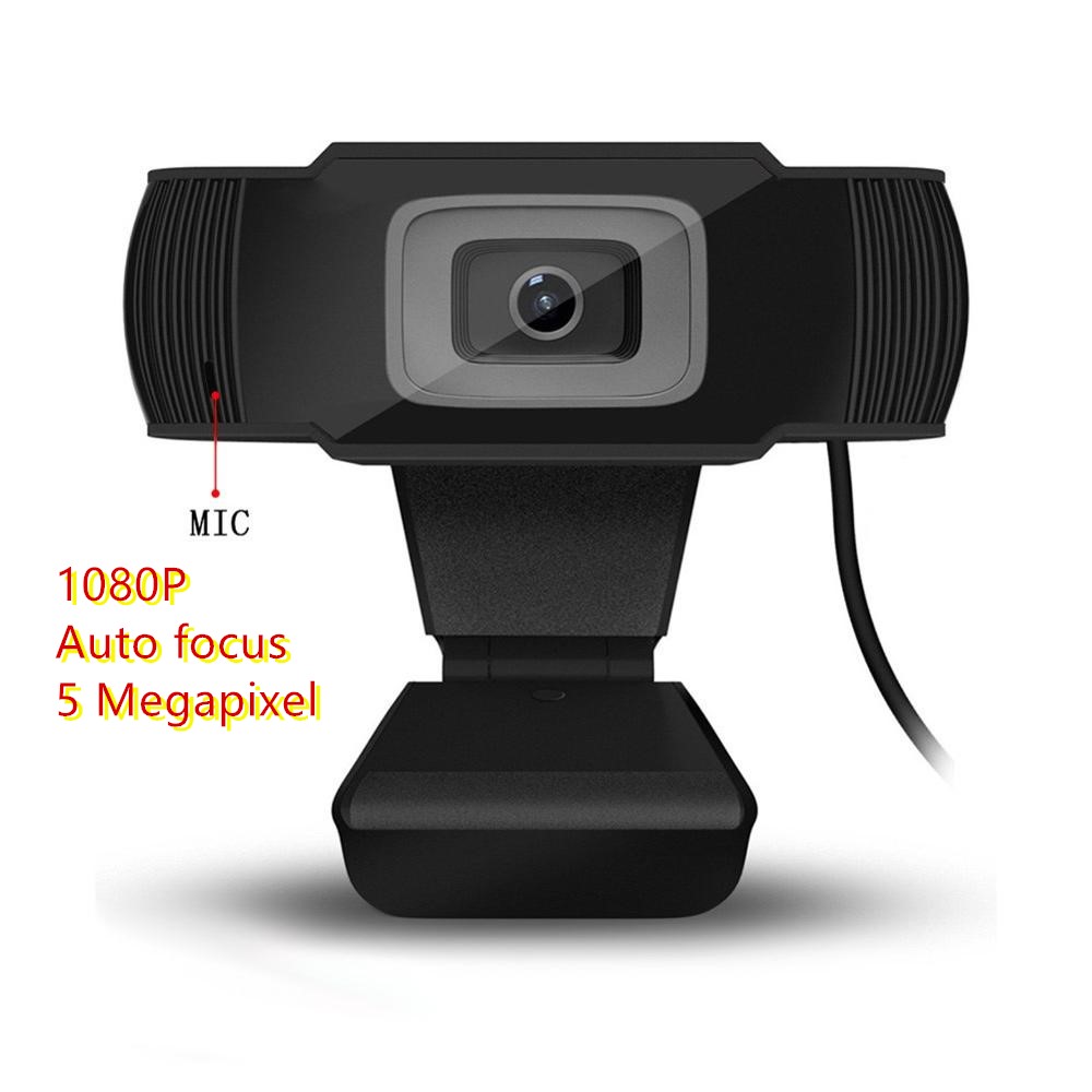 Webcam com foco automático hd, câmera de computador hd de 720p 1080p, 2 milhões de pixels com microfone, notebook e webcam para vídeo conferência: F 1080P Auto focus