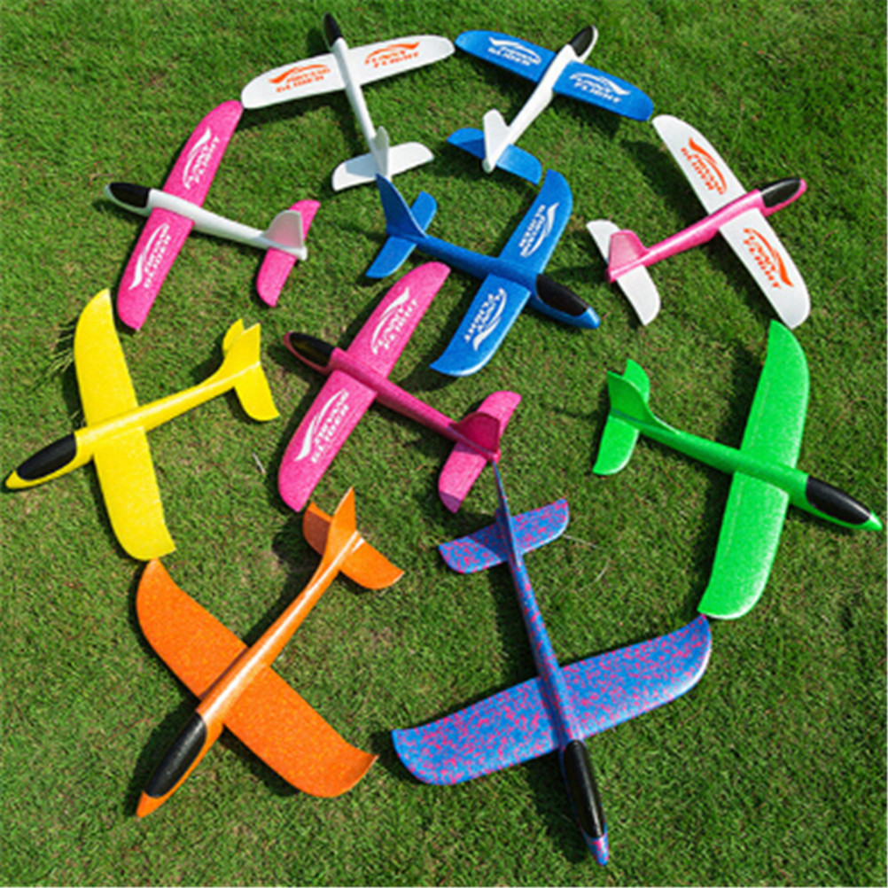 EVA Airplane Hand Launch Throwing Glider Aircraft Inertial Foam Airplane Toy Plane Model Outdoor Toy Educational Toys 16 styles