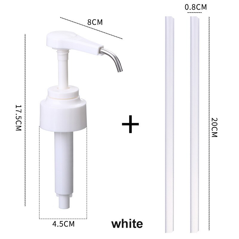 Distributeur de liquide pour Monin et sirop de café 1l, 1/2/4 pièces, bouteille de jus 10ml, pompe de cuisine, bureau: 1pc white
