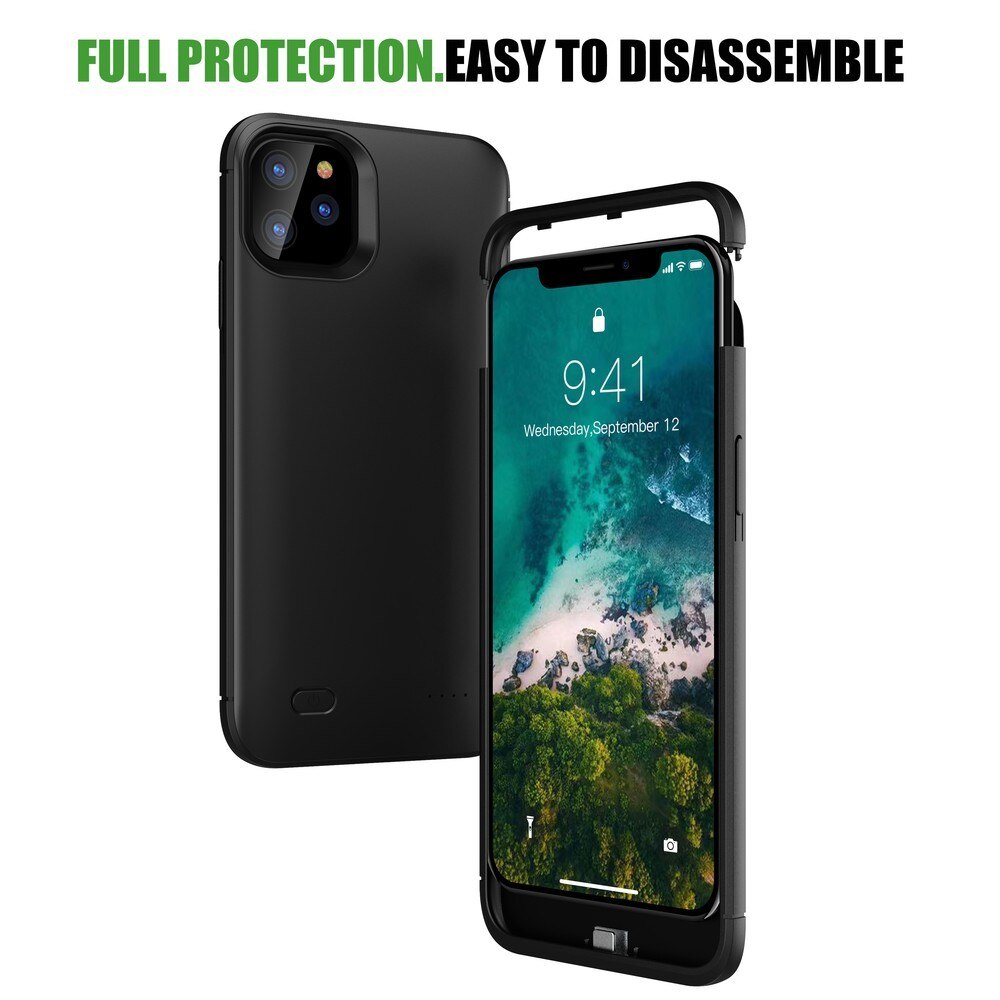 PINZHENG 6200mAh Ultra Slim Battery Case For iPhone 11 Pro Battery Charger Case For iPhone 11 Pro Max Power Bank Charging Case