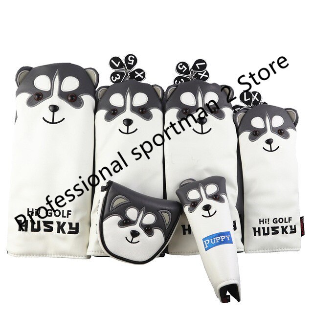 NRC Golf Verein Headcover SchöNe Golf heiser Golf Fahrer Fahrrinne Holz HeadCovers einstellen Karikatur Hammer Putter abdeckung Eisen einstellen: 6Stck einstellen