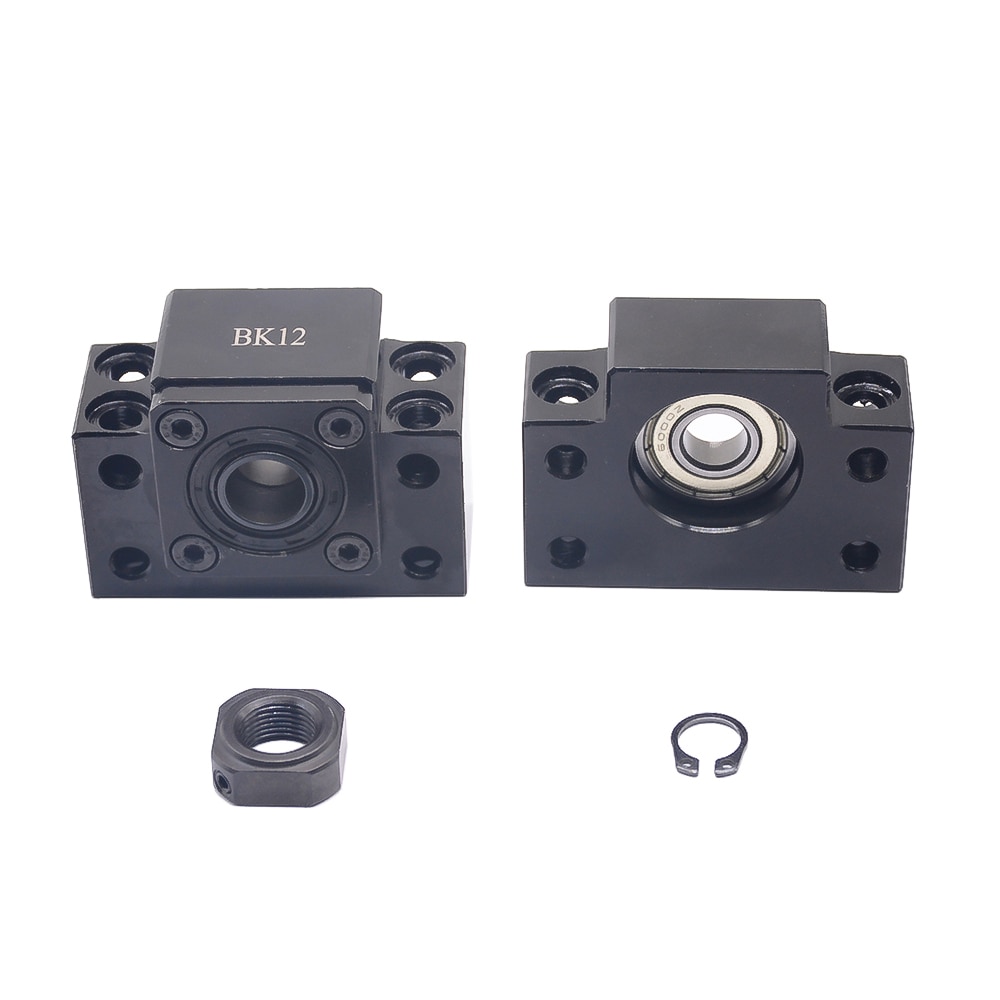 SFU1605 set:SFU1605 rolled ball screw C7 with end machined + 1605 ball nut + BK/BF12 end support + coupler for CNC parts RM1605