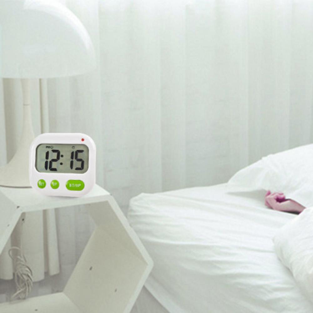 Vibration Backlight LED Digital Timer Electronic Desktop Student Alarm Clock