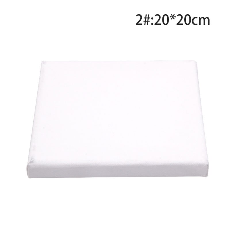White Blank Square Canvas Wooden Frame For Primed Oil Acrylic Painting Picture DIY Wall Photo Poster Frame Painting Canvas: 20X20CM
