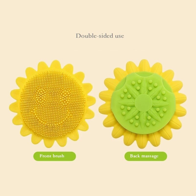 Produkt solrosform mjuk silikon baby bair borste badborste