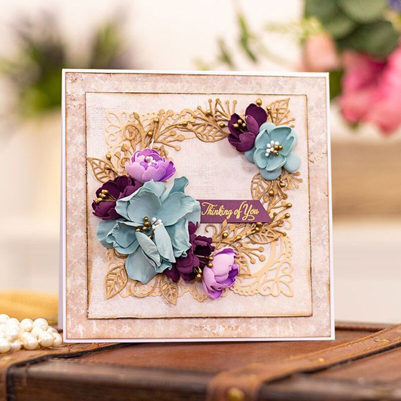 Metal Cutting Dies Four Leaf Clover Posies Shape For DIY Scrapbooking Album Card Making Stencil Embossing Dies