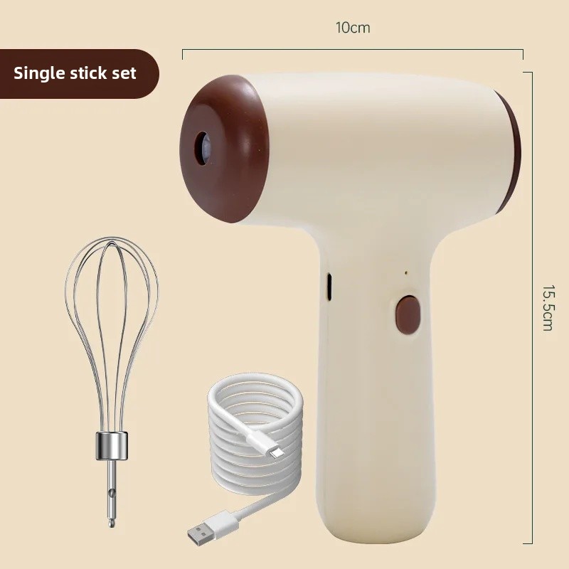 Tragbarer kabelloser elektrischer Schneebesen, Mini-Küchenmixer zum Backen von Creme, Aufladen von Haushaltsgeräten aus dem Festland China: Rot / 0.5-1L