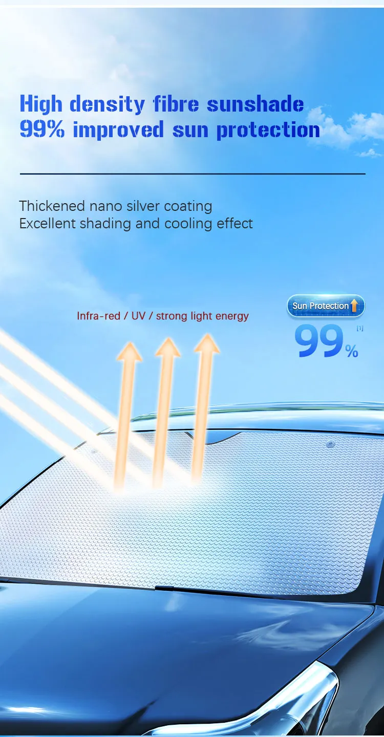 Hongqille  h5 aurinkovarjoa, auton täysi peitto, auringonpaiste, tuulilasi, aurinkosuojat, aurinkosuoja, lämmöneristystarvikkeet