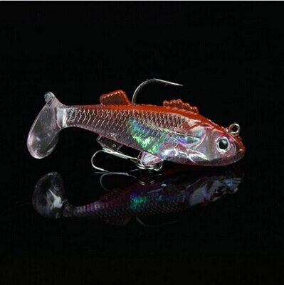 Paras hinta 1 kpl kalastusvälineet 3d silmät minnow kalastusuhe kalastussyötti 6cm/2.36 ": Punainen