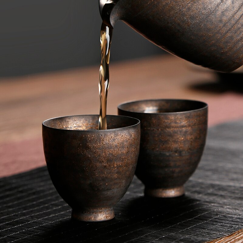 Noggin – tasse à thé en céramique, échantillon, restauration des anciennes manières, léger, maître, bol à thé, service à thé kung fu, une seule tasse