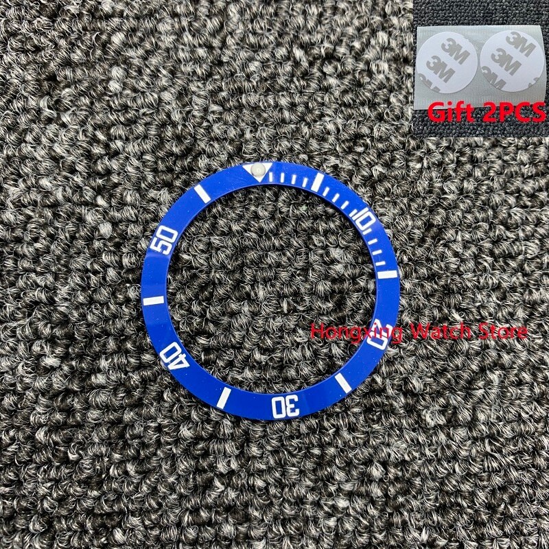 38mm Uhr Ring Keramik Lünette Einsatz Ring für GMT Uhr 40mm Gehäbenutzen Uhr Zubehör Innen durchmesser 30,8mm 2 stücke Band): sub Keramik 3