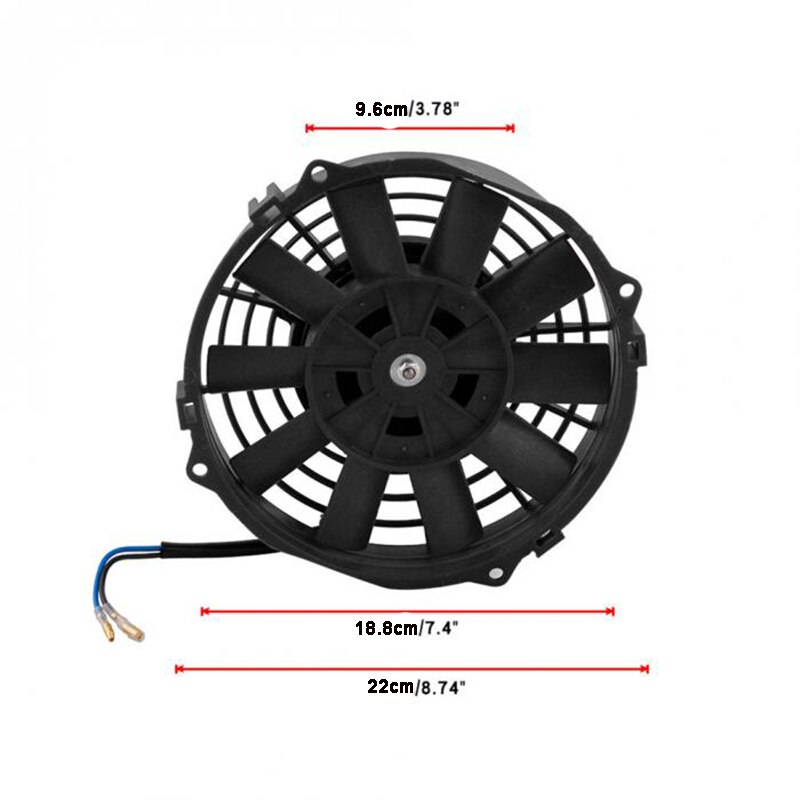 12V 80W Car Electric Radiator Cooling Fan Universal High Power Thermo Cooler Car Accessories