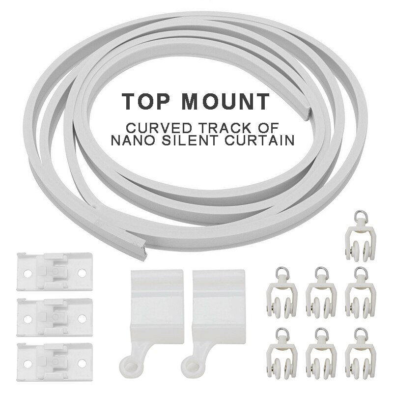 Bendable Curtain Track Bendable Nano Plastic Curtain Track Rail Cuttable Bendable Bay Windows For Caravan Curtain Accessories