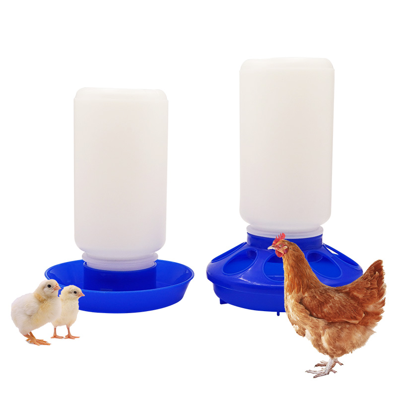alimentador y bebedero grueso para aves de corral, dispensador automático de agua y comida para pollos, bebedero para pollitos, contenedor de Cubo de alimentación de 1L