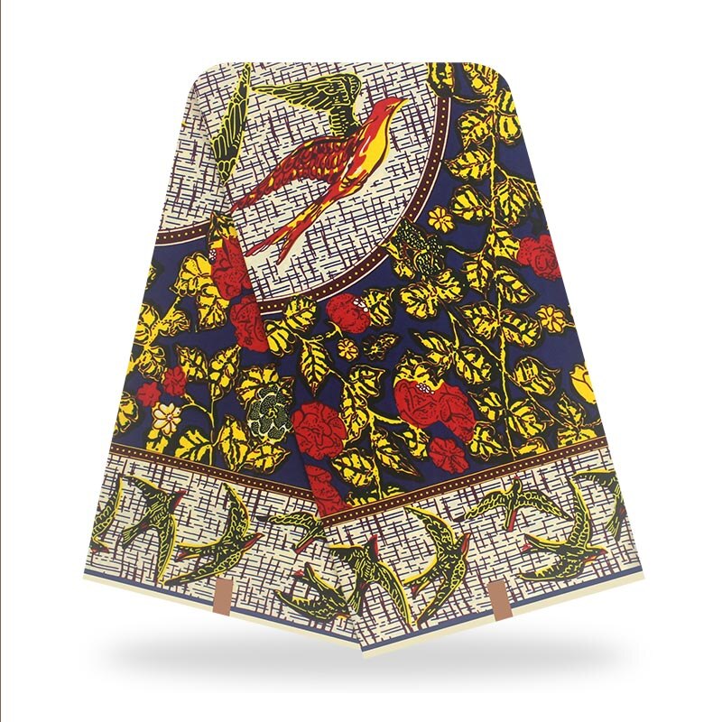 african fabric african wax fabric nigerian wax fabrics african cotton prints fabric dashiki ankara 6yards: Blue