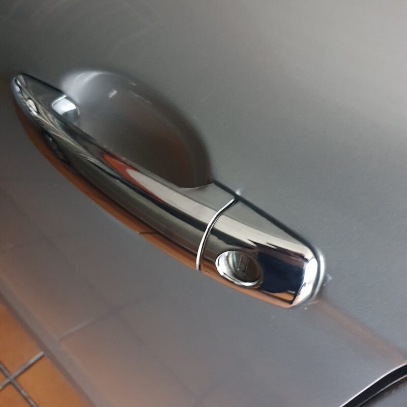 Garniture de poignée de porte en plastique chromé, accessoires pour citroën C3 MK2