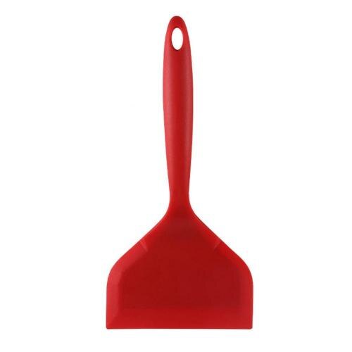 1Pc Non-stick Siliconen Spatels Rundvlees Vlees Ei Koken Spatel Keuken Koken Bakken Schraper Pizza Schop Voedsel Lifters turners: Rood