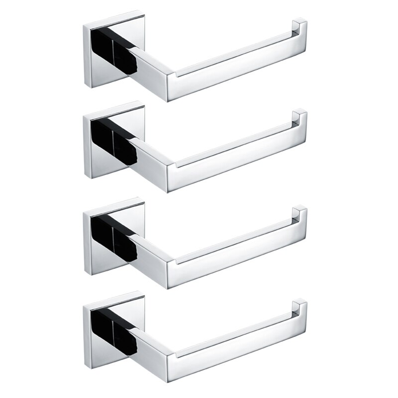 SUS 304 Stainless Steel Toilet Paper Holder Bathroom Toilet Roll Holder Tissue Rack Bathroom Accessories: 4 pcs