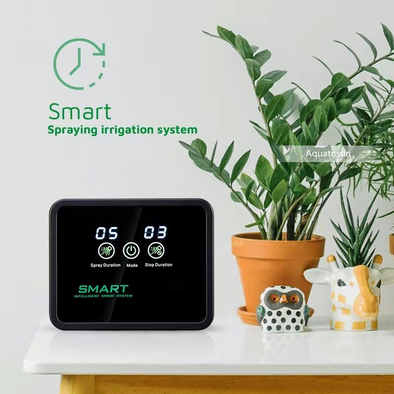 Reptil terrario niebla de pulverización Sistema de la selva tropical del tanque rociador niebla Kit con temporizador camaleón tanque humidificador con la pantalla táctil de Ajuste