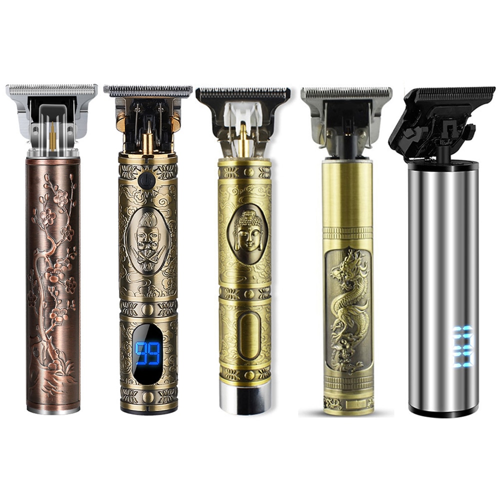 Close-Snijden Digitale Kapper Elektrische Tondeuse Professionele Kapper Mannen Tondeuse 0Mm T-Blade Baard tondeuse