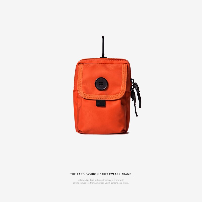 Inflação mulheres homens crossbody saco masculino unissex cinto peito saco pequenos pacotes de cintura moda pequena bolsa streetwear saco 122ai2017: orange