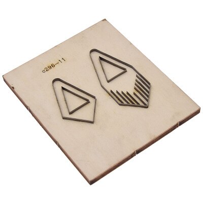Handmade Multi Shaped Cutter Template Steel Punch Cutting Wood Mold For Leather Crafts DIY Making Tools: 4
