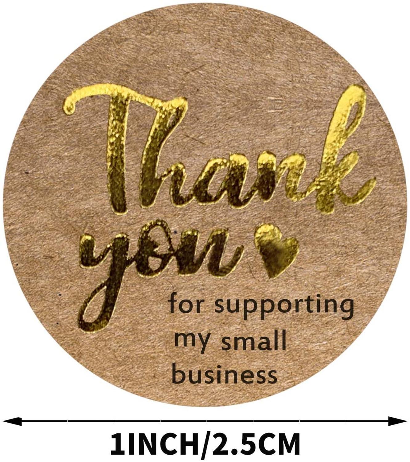 Supporting Service Sticker 500Pcs/Roll Thank You for Supporting My Business S... – Vicedeal