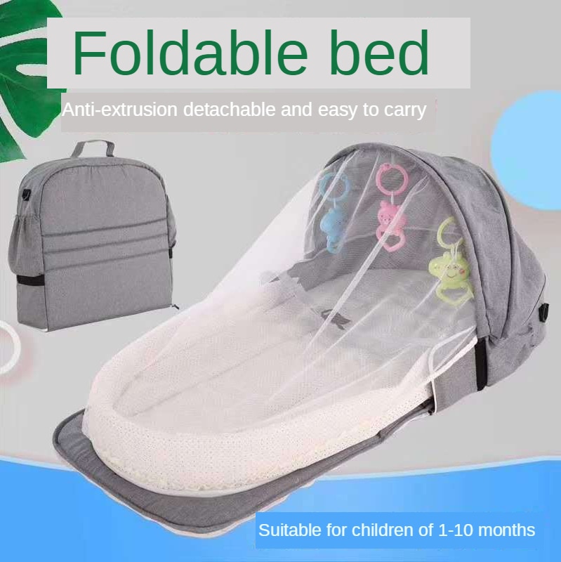 Bærbar foldbar babyseng rejse babyseng myggenet med åndbar baby sovekurv mobil tremmeseng baby