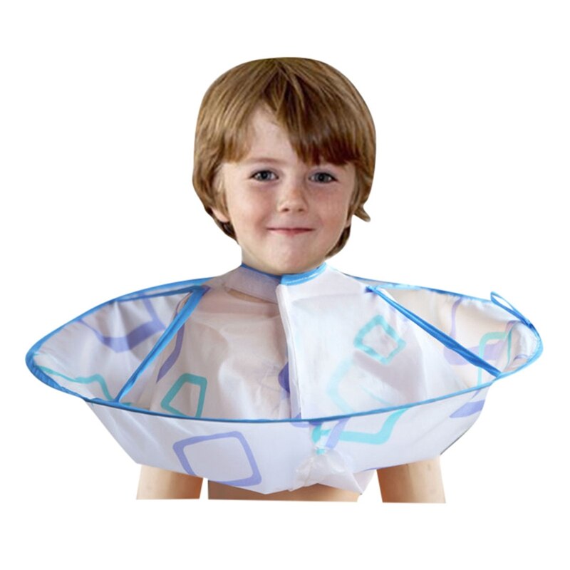 Kind Haircut Cape Kapper Schort Paraplu Cape Haarkleuring Mantel, Geschikt Voor Baby 'S 0-10 Jaar Oud: Default Title