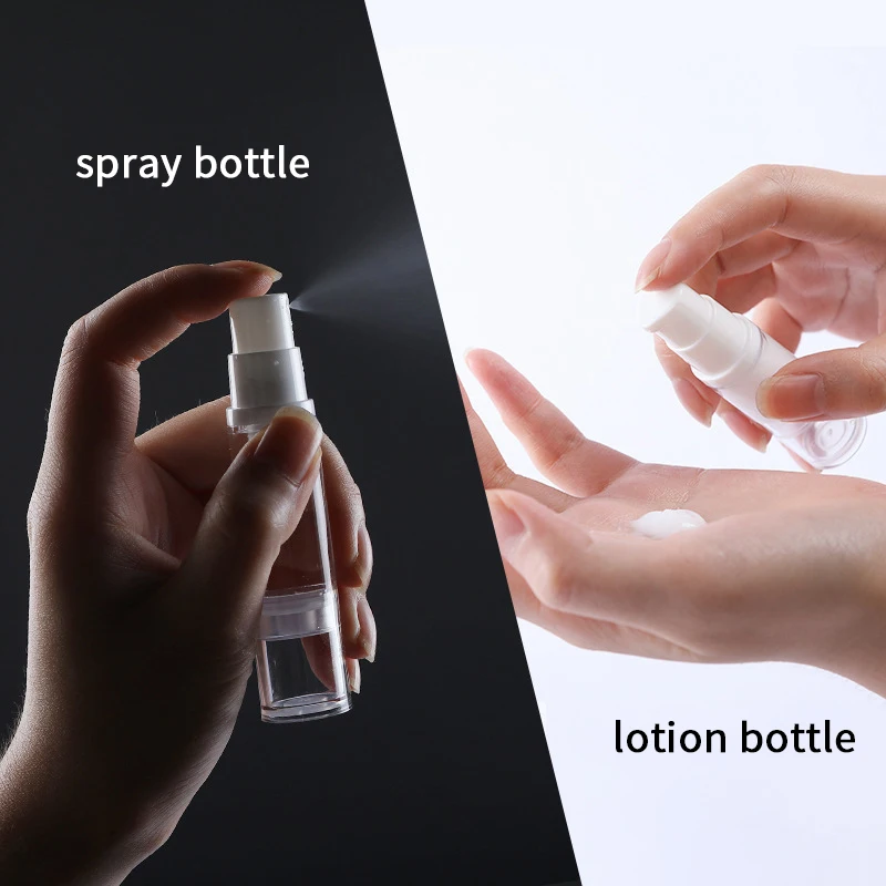 5/10/15ml mini draagbare vacuümflesjes, lege vloeibare lotionsprayflesjes, navulbare make-up cosmetica parfumflesjes